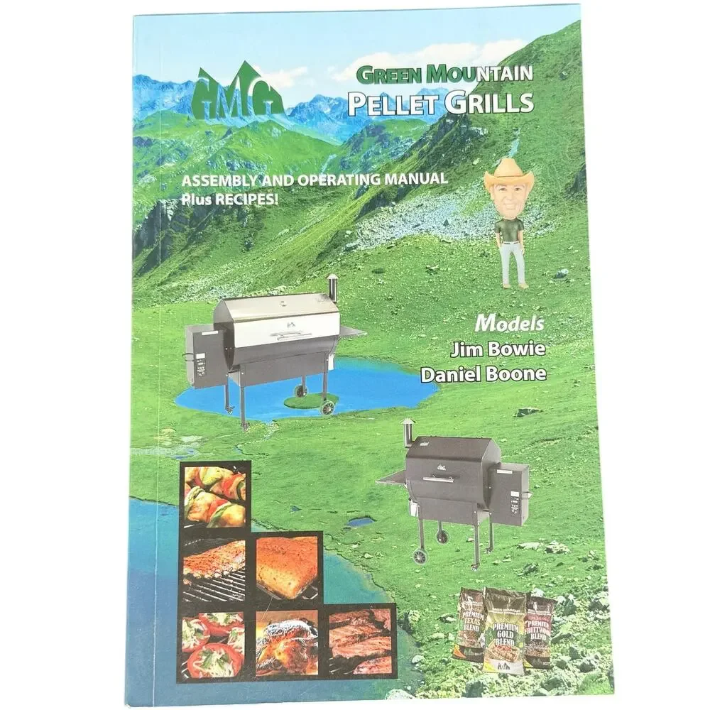 GMG Pellet Grill Assembly Operating Manual Recipes Models Jim Bowie Daniel Boone